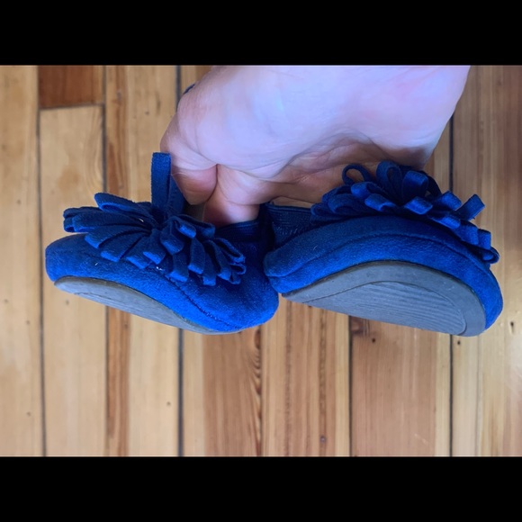 Blue Suede Women’s Ballet Flats - Picture 6 of 9